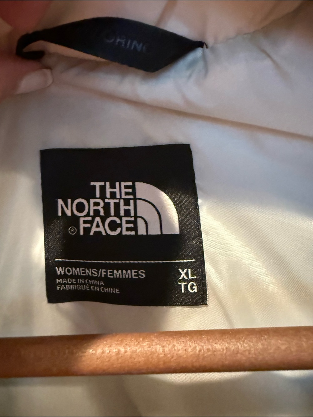 The North Face Women’s Blush Pink Quilted Puffer Jacket with Faux-Fur Hood - Picture 3 of 4